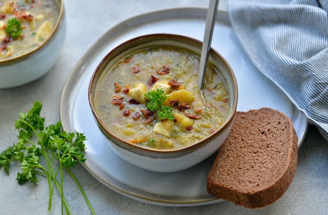DAIRY-FREE Halibut and Potato Chowder