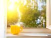 YELLOW MUG OF HOT TEA