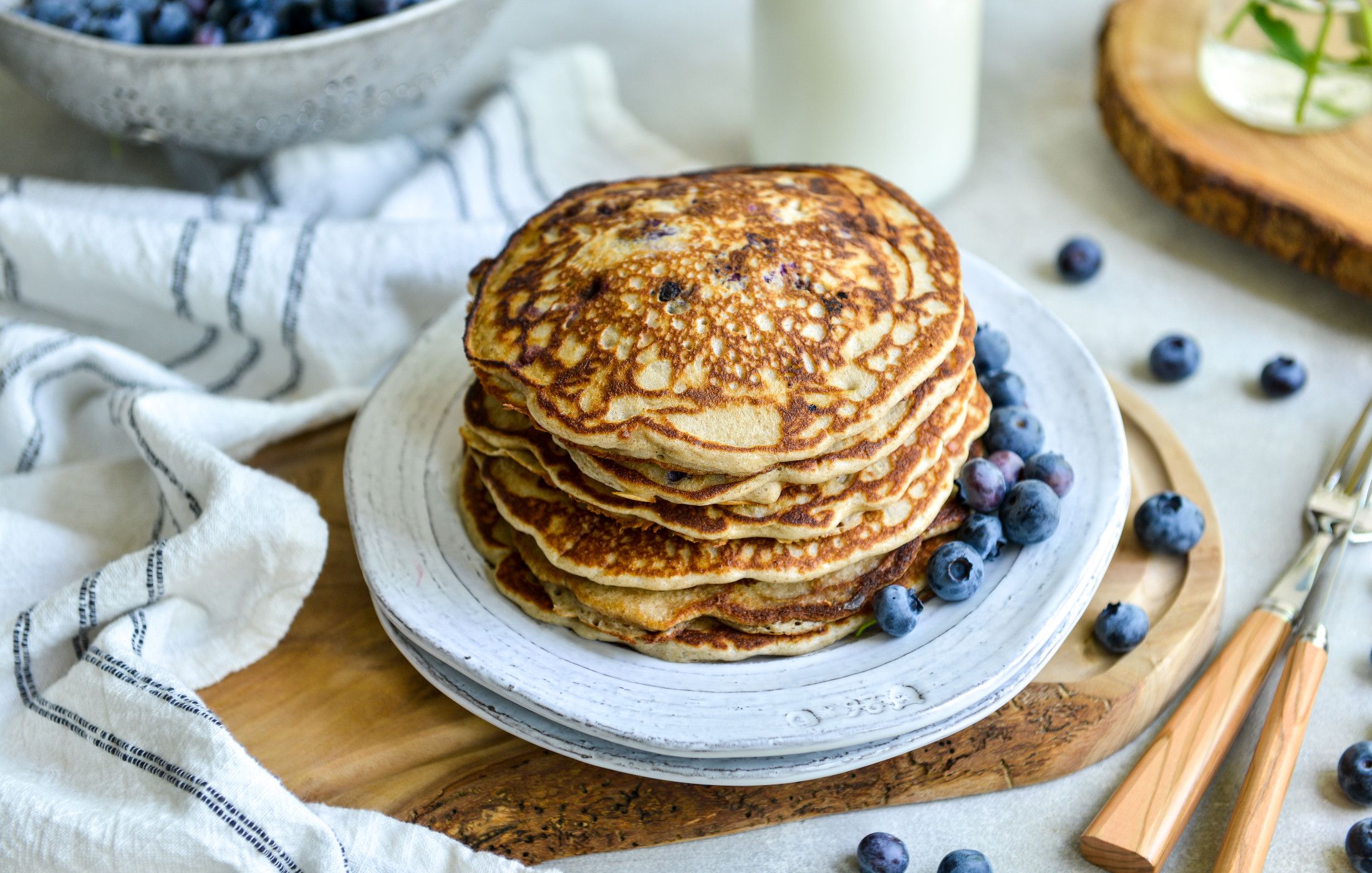 BLUEBERRY BUTTERMILK BUCKWHEAT PANCAKES-2