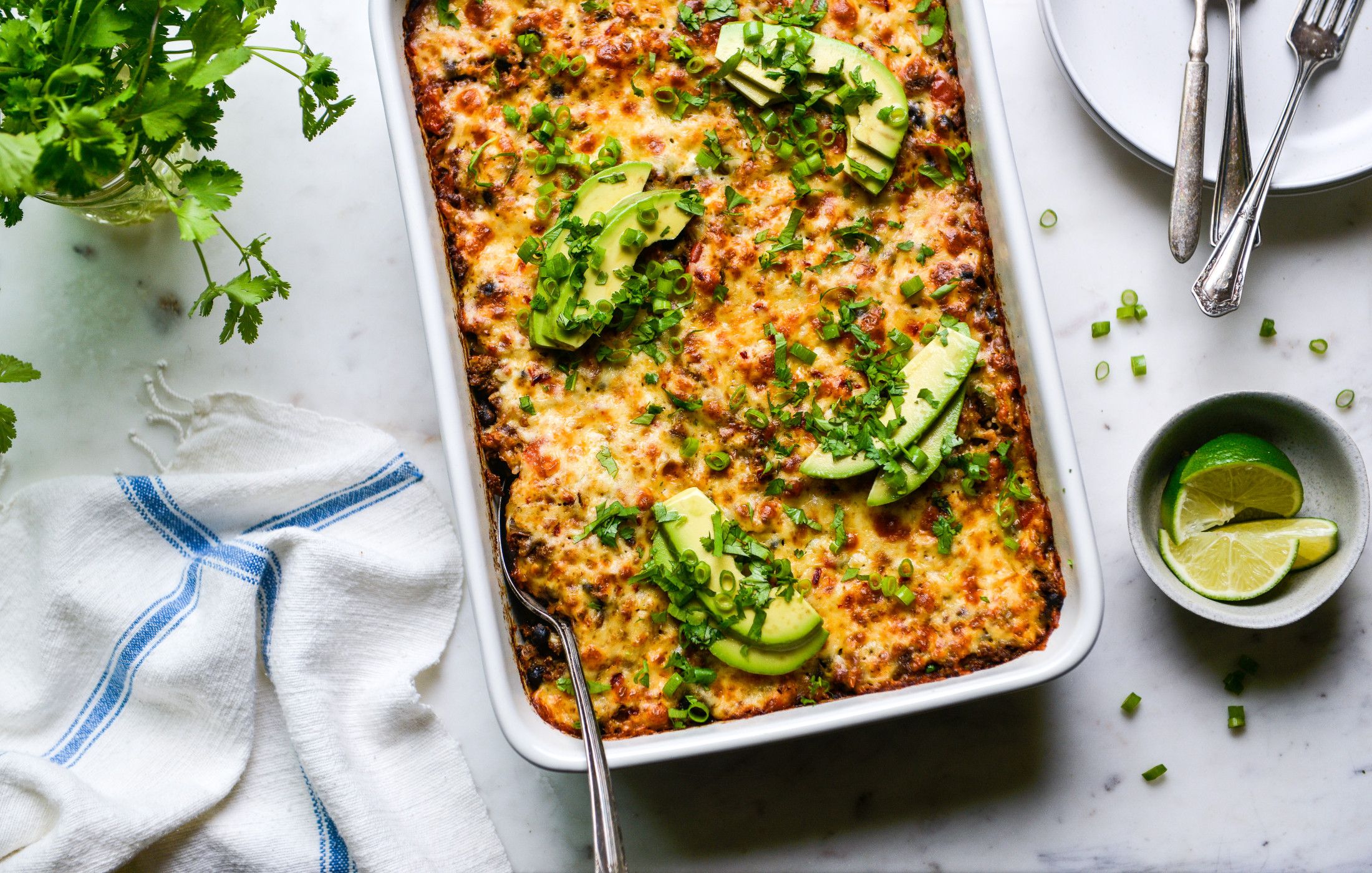 MEXICAN BEEF BLACK BEEN RICE CASSEROLE-2