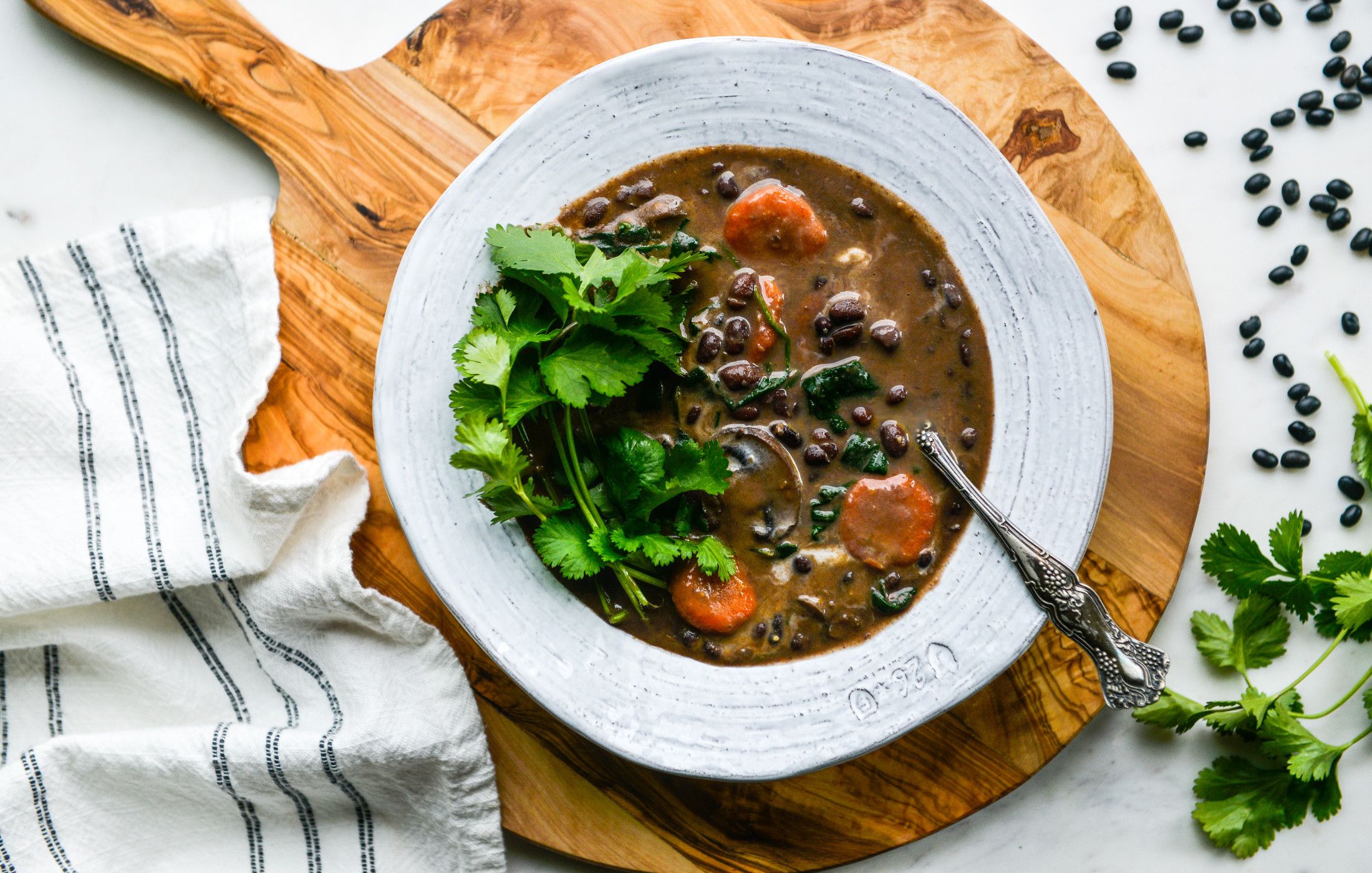 THAI COCONUT BLACK BEAN VEGETABLE SOUP VEGAN-1
