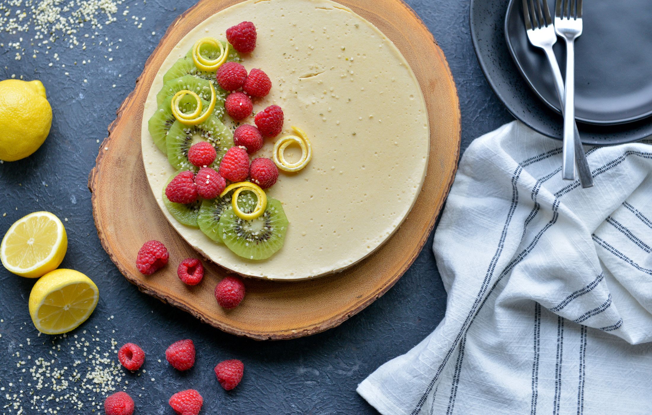 Vegan Lemon Cheesecake-1