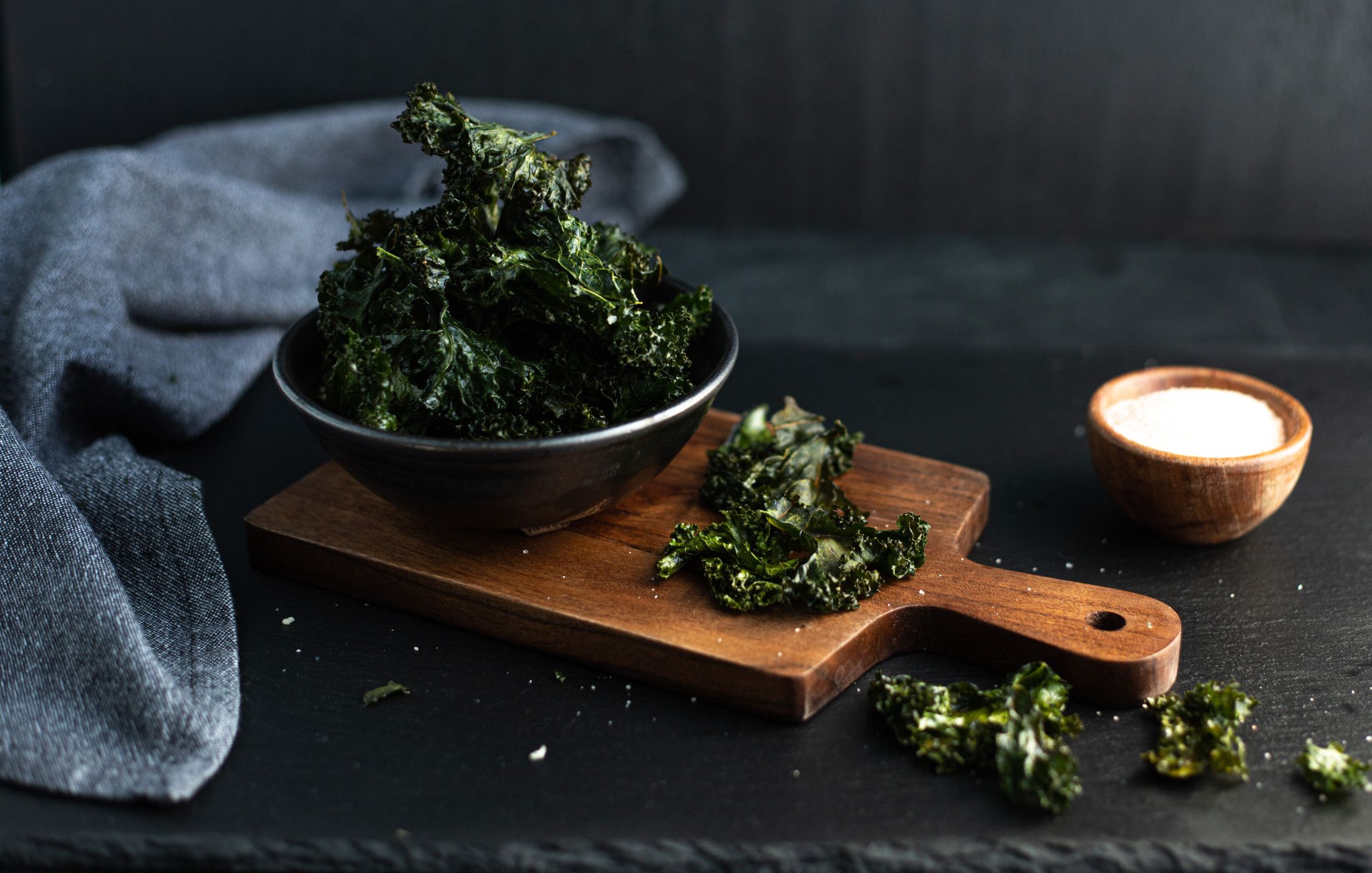 Salt and Pepper Kale Chips
