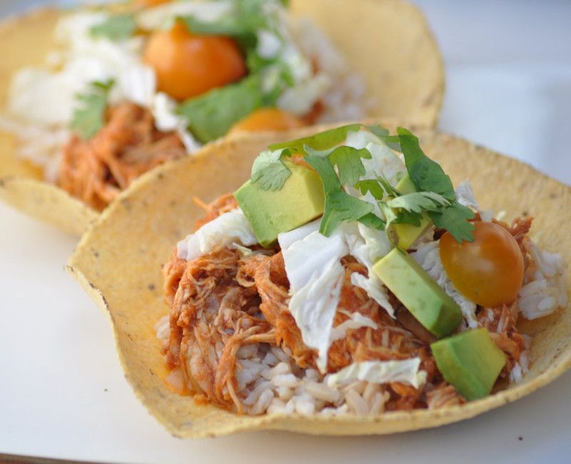 Slow Cooked Chicken Taco Filling
