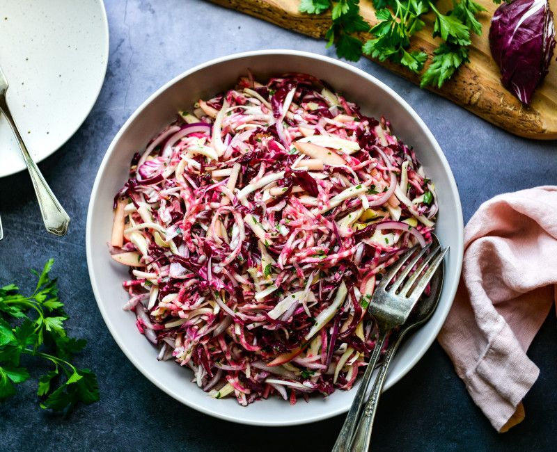 BEET RADICCHIO FENNEL SLAW-1