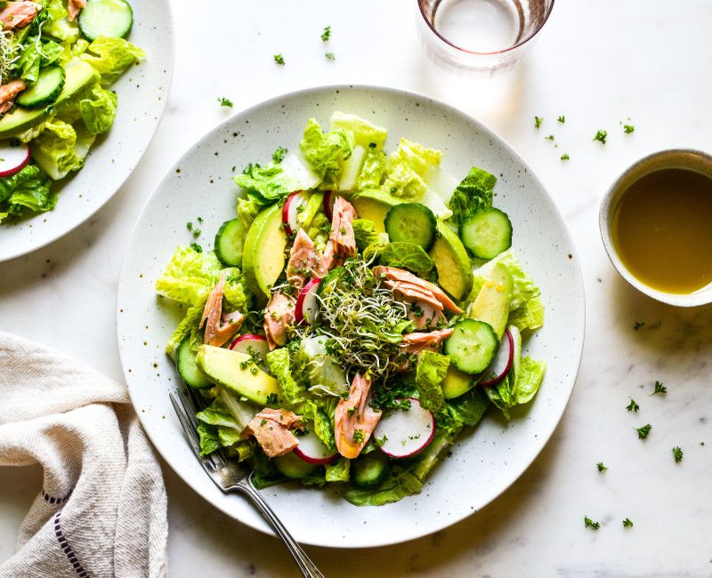 SALMON CUCUMBER RADISH DETOX SALAD-1