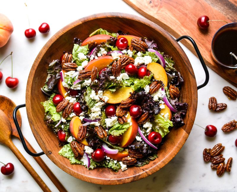 STONE FRUIT SALAD DIJON PECANS BALSAMIC VINAIGRETTE-1