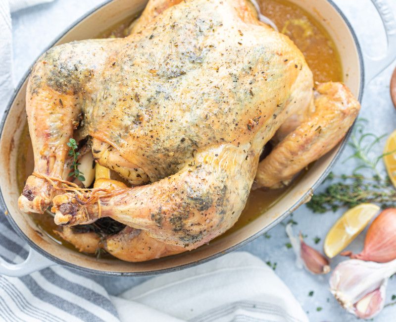 Whole Roasted Chicken with Lemon and Herbs-2