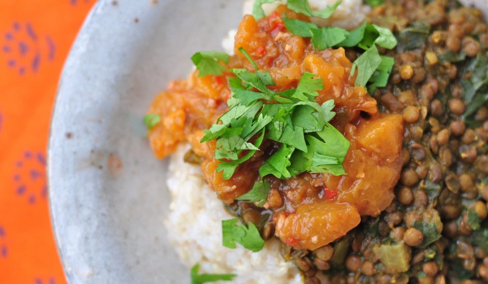 Vegan Lentil and Kale Dal
